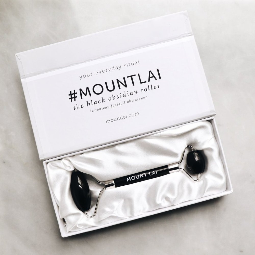 Mount Lai Warming Black Obsidian Facial Roller